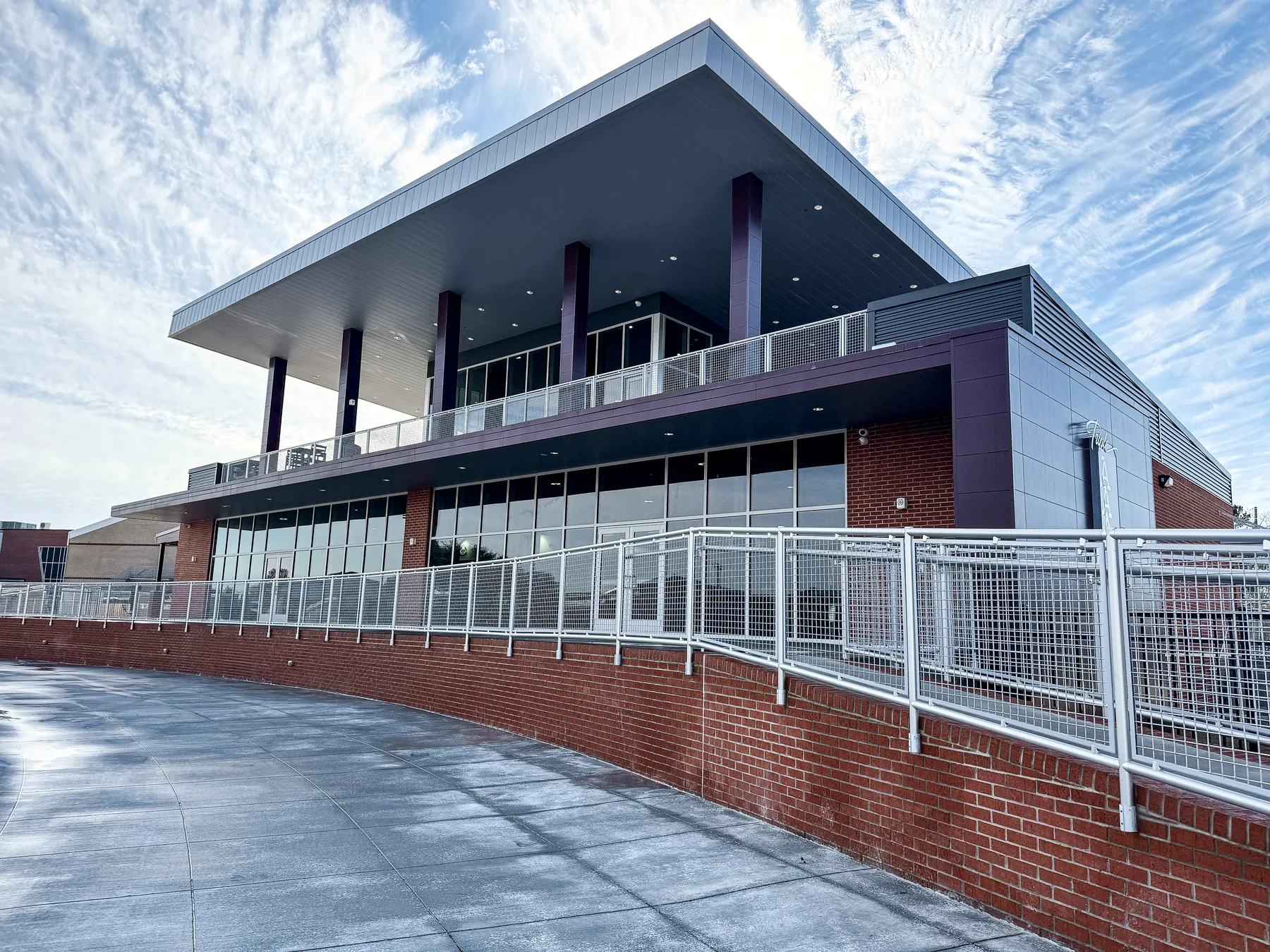 DHS Alumni Center — Lamar building construction (entrance)