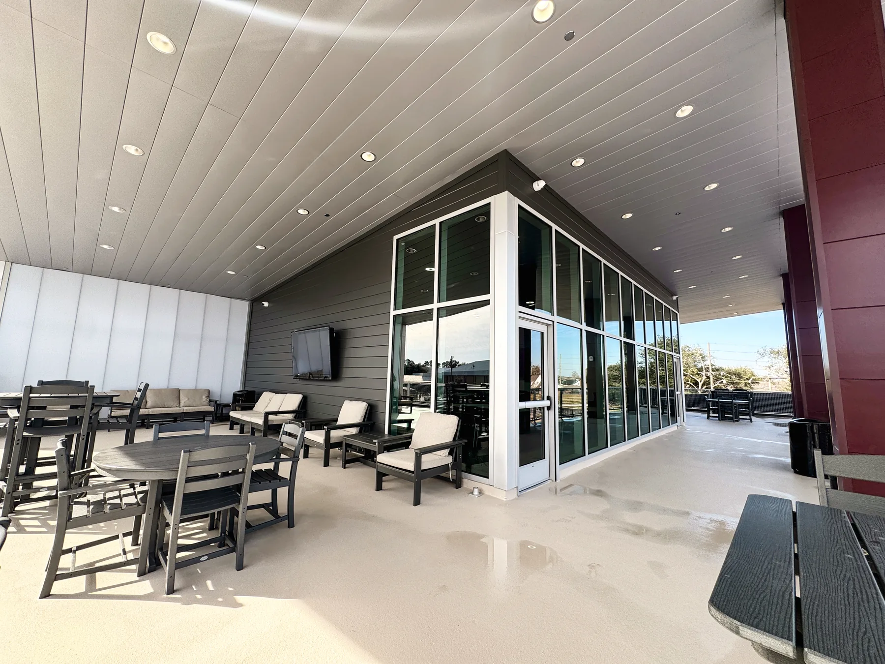 DHS Alumni Center — Lamar building construction (lounge)