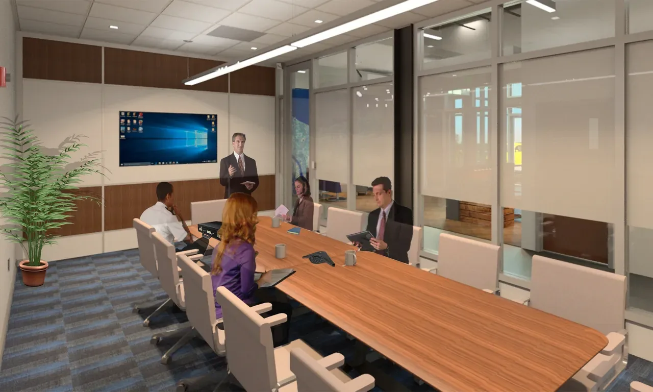 East Jefferson Levee District Headquarters — Lamar building construction (interior)