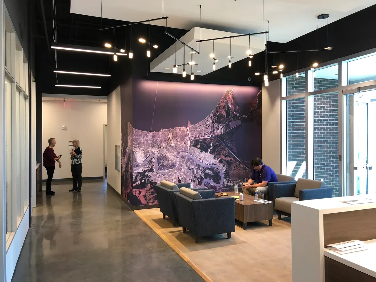 East Jefferson Levee District Headquarters — Lamar building construction (interior)