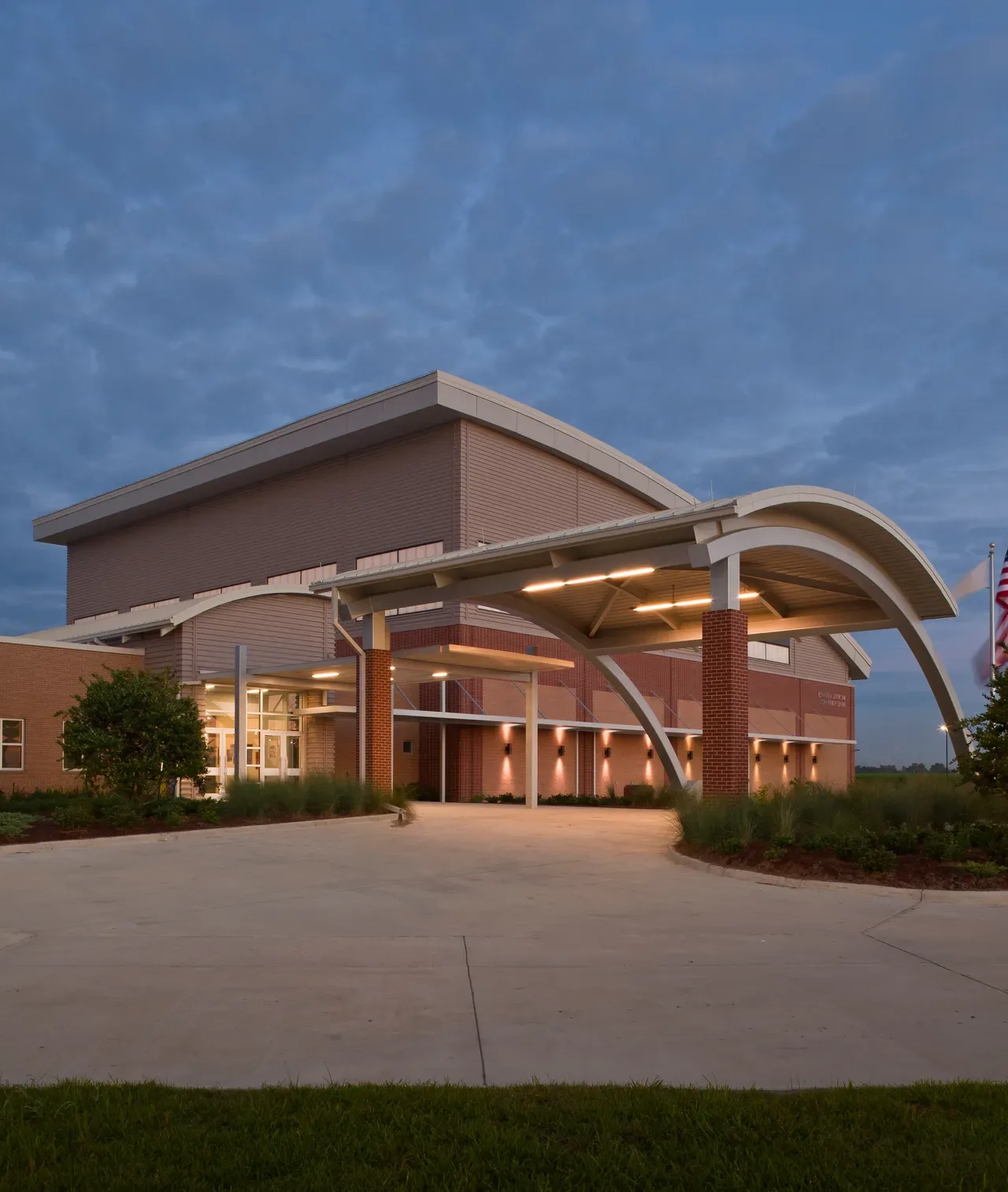 Edward A. Dufresne Community Center — Lamar building construction (exterior)