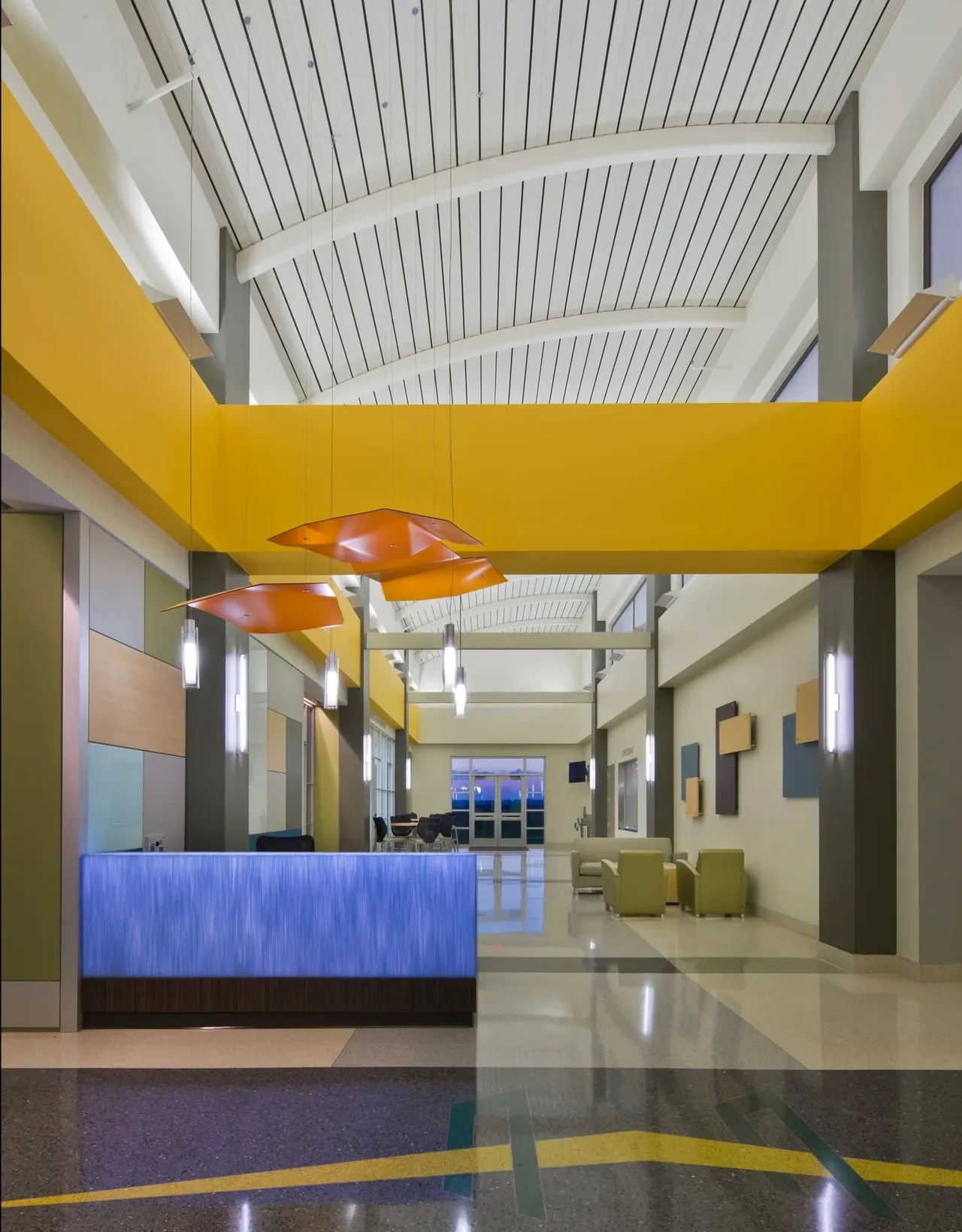 Edward A. Dufresne Community Center — Lamar building construction (interior)