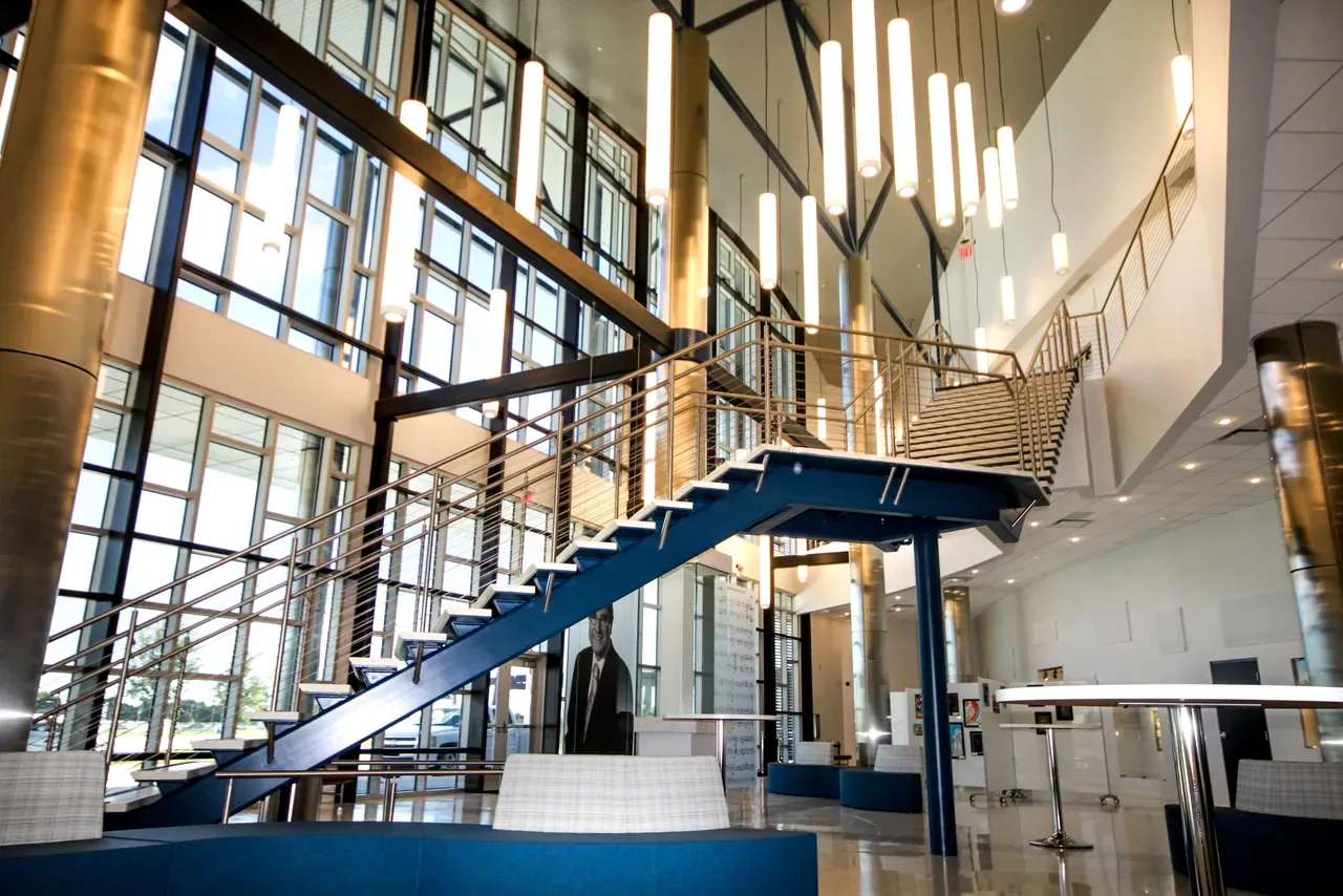 Dr. Rodney R. Lafon Performing Arts Center — Lamar building construction (interior)