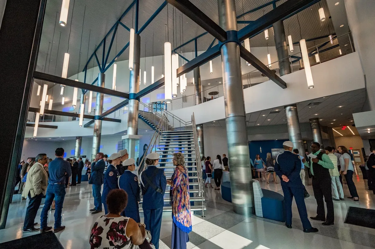 Dr. Rodney R. Lafon Performing Arts Center — Lamar building construction (concourse)