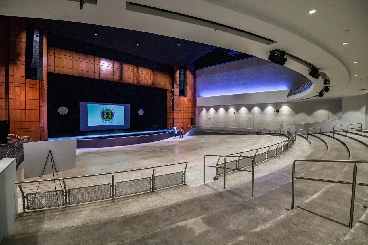 Dr. Rodney R. Lafon Performing Arts Center — Lamar building construction (auditorium)